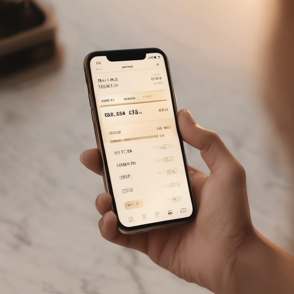 Pricing plan on a phone